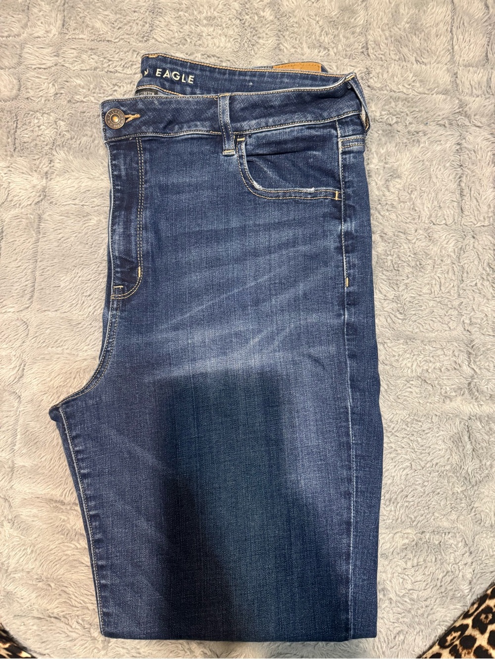 American Eagle Outfitters Women's Dark Blue Skinny Jeans